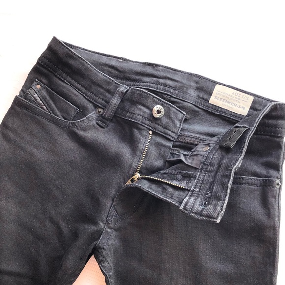 Diesel Industry Sleenker-J-N Slim Black Denim Jeans Pants Boys Kids Size 10Y - Picture 7 of 16